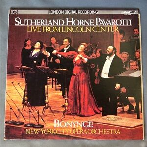 Sutherland Horne Pavarotti Live Recording Vinyl